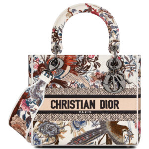 Christian Dior Medium Lady D-Lite Bag White