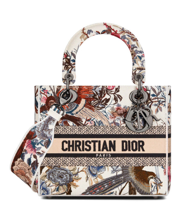 Christian Dior Medium Lady D-Lite Bag White