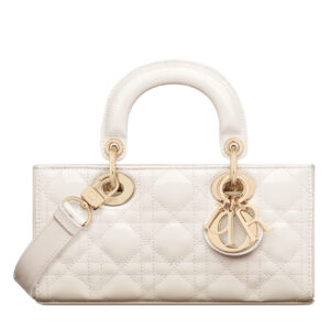 Christian Dior Small Lady D-Joy Bag Cream