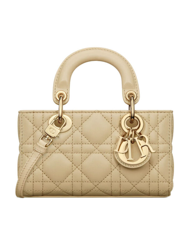 Christian Dior Micro Lady d-Joy Bag Apricot