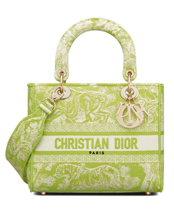 Christian Dior Medium Lady D-Lite Bag Green