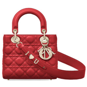 Christian Dior My ABCDior Lambskin Bag Red