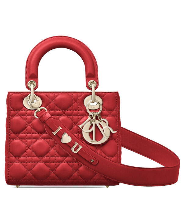 Christian Dior My ABCDior Lambskin Bag Red