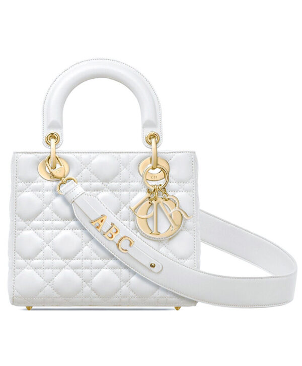 Christian Dior My ABCDior Lambskin Bag White