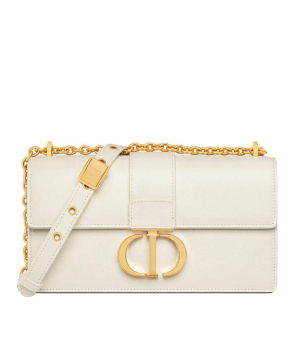 Christian Dior 30 Montaigne East-West Bag With Chain Cream