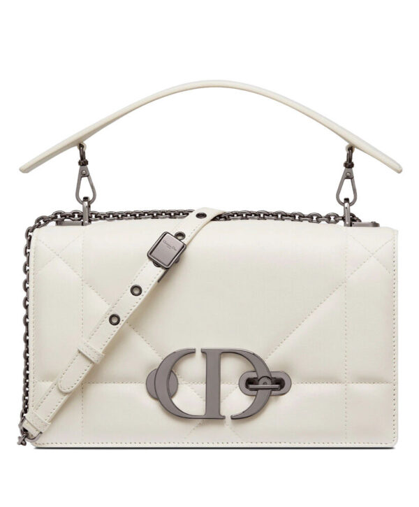 Christian Dior 30 Montaigne Chain Bag With Handle Cream