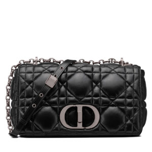 Christian Dior Medium Dior Caro Bag Black