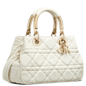 Christian Dior Medium Lady 95.22 Bag Cream