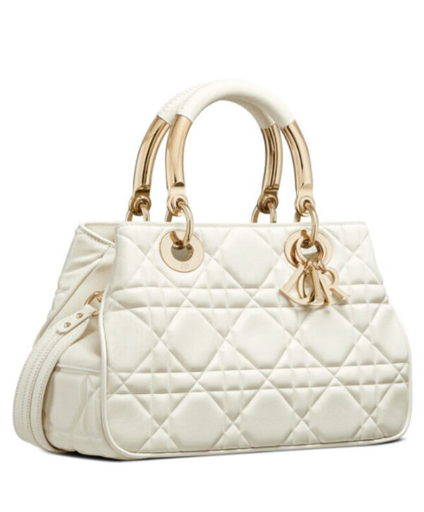 Christian Dior Medium Lady 95.22 Bag Cream