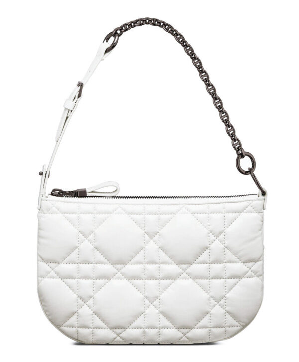 Christian Dior Mini Dior Caro Tulip Bag White