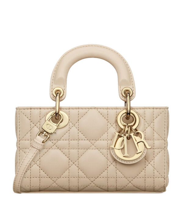 Christian Dior Small Lady D-Joy Bag Apricot