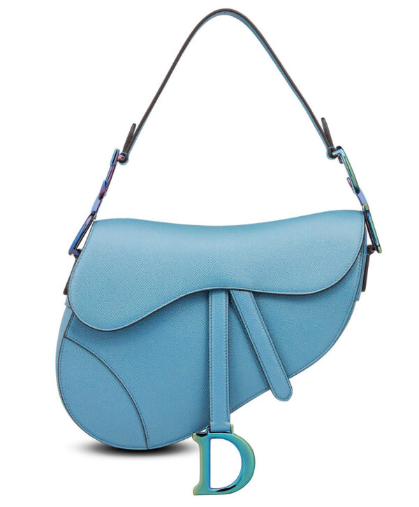 Christian Dior Saddle Bag Blue