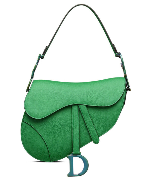 Christian Dior Saddle Bag Green