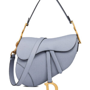 Christian Dior Saddle Bag With Strap Dark Blue