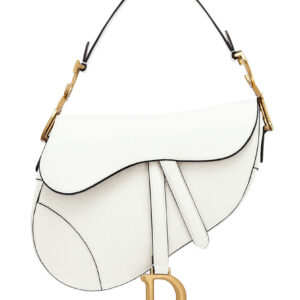 Christian Dior Saddle Calfskin Bag M0446 White