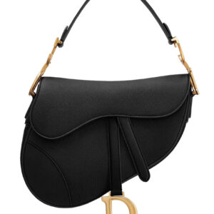 Christian Dior Saddle calfskin bag Black