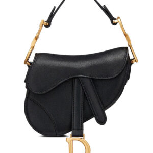 Christian Dior Micro Saddle Bag Black