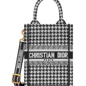 Christian Dior Mini Dior Book Tote Phone Bag Black