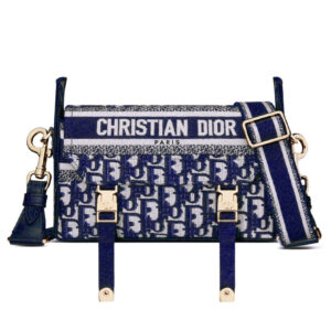 Christian Dior Small Diorcamp Bag Blue