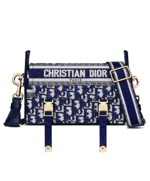 Christian Dior Small Diorcamp Bag Blue