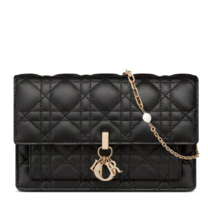 Christian Dior Lady Dior Chain Pouch Black