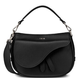 Christian Dior Mini Saddle Soft Bag Black