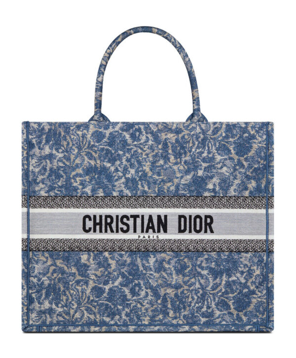 Christian Dior Large Dior Book Tote Blue