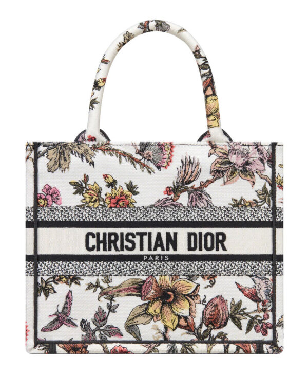 Christian Dior Small Dior Book Tote Cream