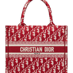 Christian Dior Small Dior Book Tote Red