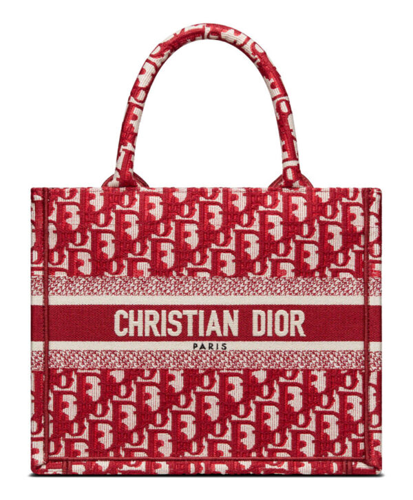 Christian Dior Small Dior Book Tote Red