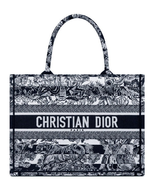 Christian Dior Medium Book Tote Dark Blue