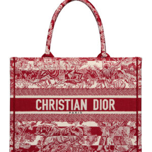 Christian Dior Medium Book Tote Red