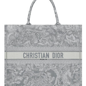 Christian Dior Book Tote Gray