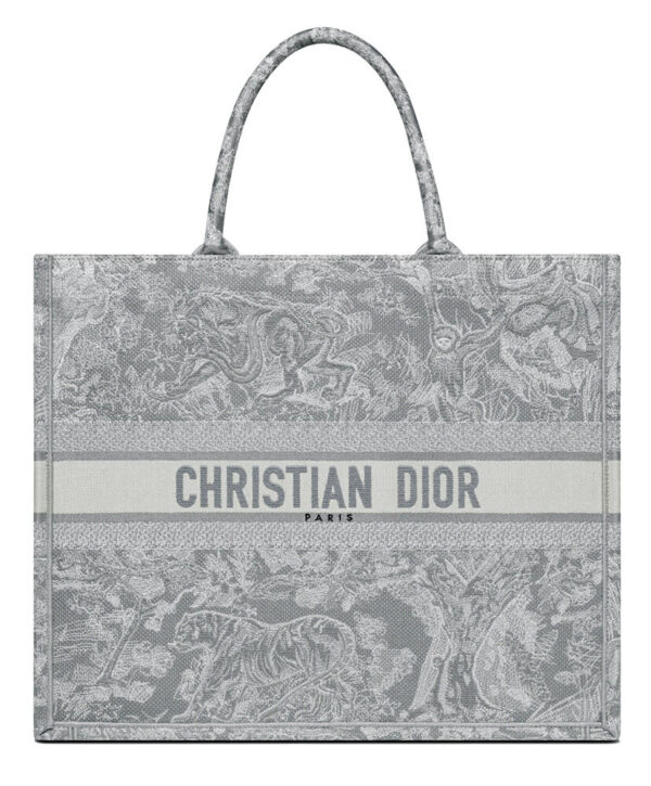 Christian Dior Book Tote Gray