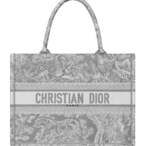 Christian Dior Small Dior Book Tote Gray