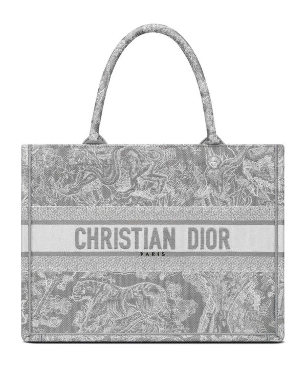 Christian Dior Small Dior Book Tote Gray