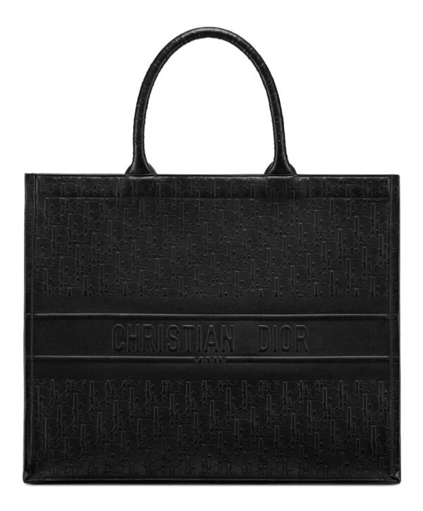 Christian Dior Book Tote Dior Oblique Bag Black