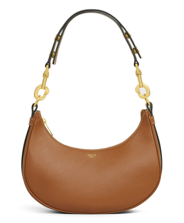 Celine Medium Ava Strap Bag In Smooth Calfskin Coffee