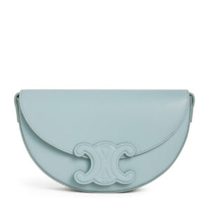 Celine Besace Cuir Triomphe In Smooth Calfskin Light Blue