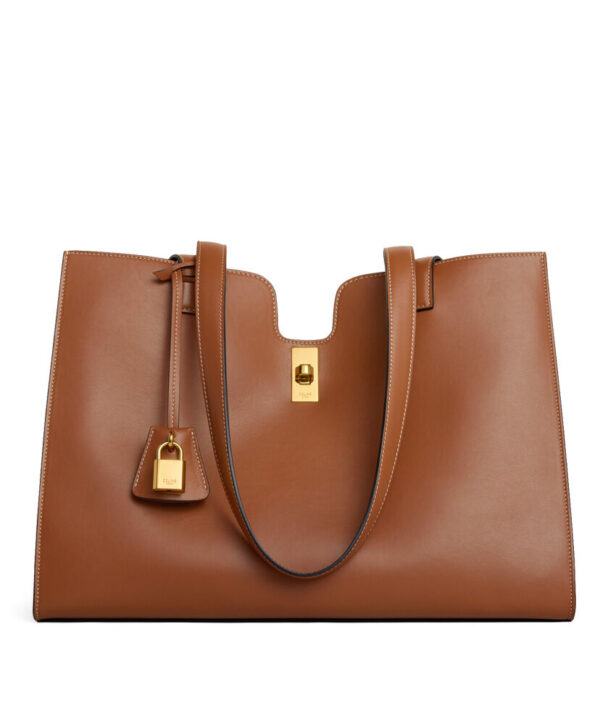 Celine Cabas 16 In Smooth Calfskin Coffee