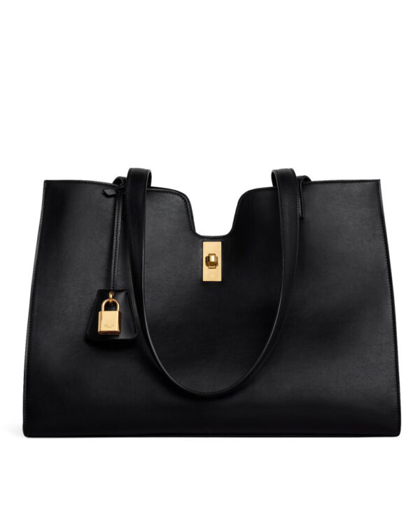 Celine Cabas 16 In Smooth Calfskin Black