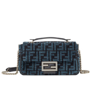 Fendi Baguette Chain Midi 8BR793 Dark Blue