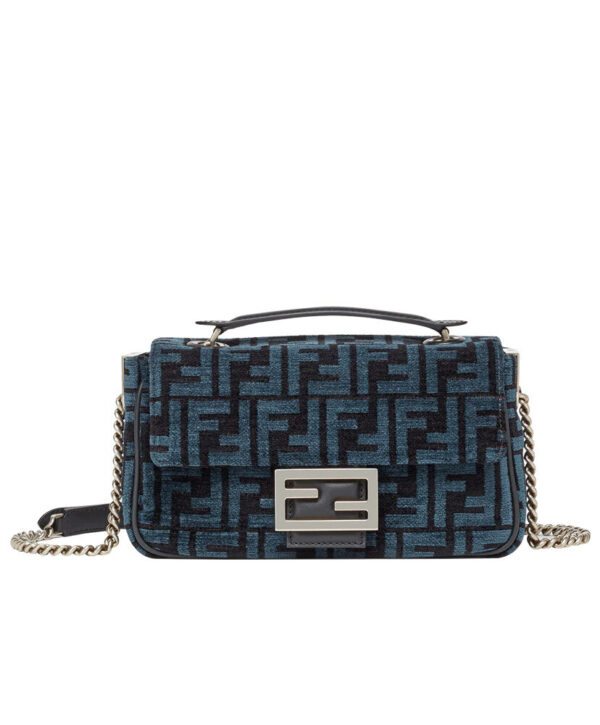 Fendi Baguette Chain Midi 8BR793 Dark Blue