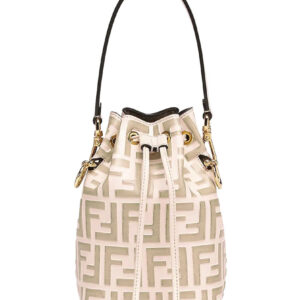 Fendi Mon Tresor Leather Mini-bag 8BS010 Cream