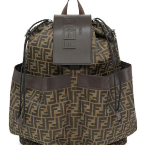 Fendi Drawstring Backpack 7VZ056 Dark Coffee