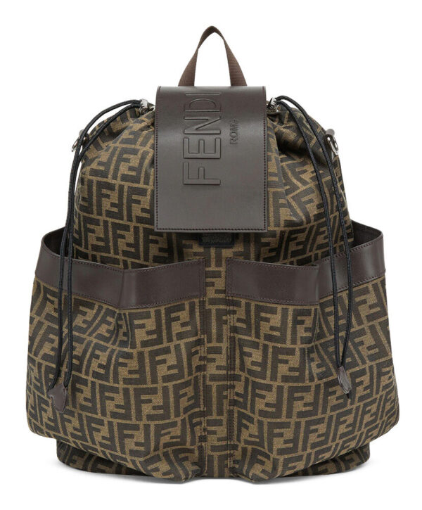 Fendi Drawstring Backpack 7VZ056 Dark Coffee