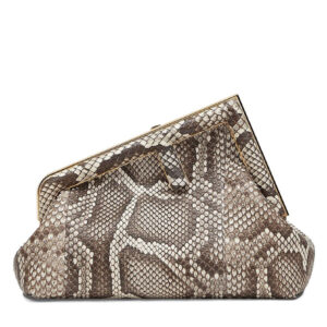 Fendi First Small Natural python Leather Bag 8BP129 Gray