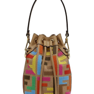 Fendi Mon Tresor Multicolor FF Canvas Mini Bag 8BS010 Polychrome