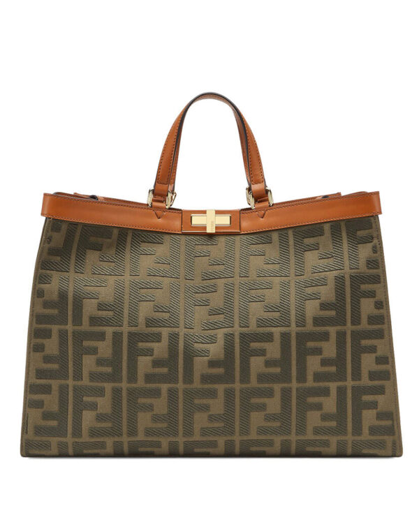 Fendi Peekaboo X-Tote Coffee