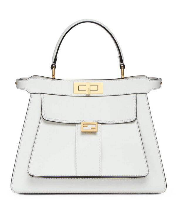 Fendi Peekaboo ISeeU Medium Tote 8BN321 White